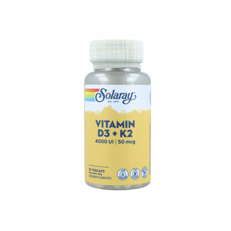 bote cápsulas vitaminas D3+K2